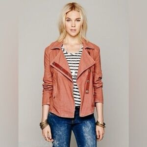 Free People Rosewood Linen Jacket